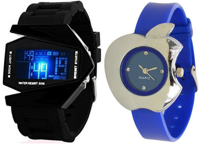 

Maxi Retail Couple Combo of two RKT+G9 Watch - For Boys & Girls