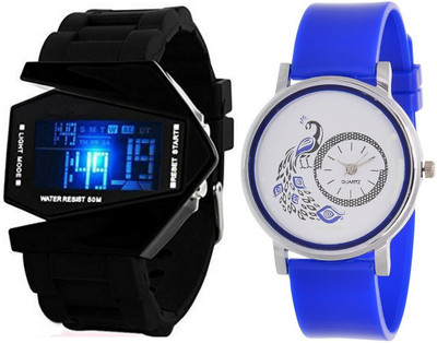 

Maxi Retail Couple Combo of two RKT+G21 Watch - For Boys & Girls