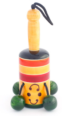 

Kingini Wooden Bell Rattle Rattle(Multicolor)