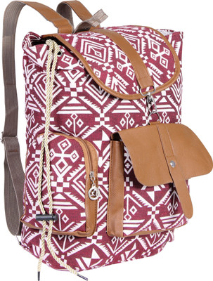 

king panda Smart Maroon 15 L Backpack(Maroon), Marron;multicoloured