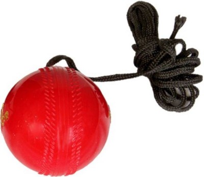 TIMA Cricket Practice Ball with thread for hanging Cricket Training Ball (Pack of 1, Red) Cricket Training Ball(Pack of 1, Red)