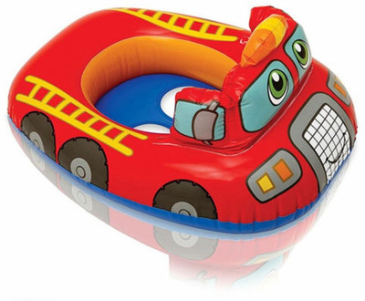 

Desi soch Kiddie Inflatable Swim Pool Water Float Ring Cruiser Car Shape - For infant and baby Bath Toy(Multicolor)