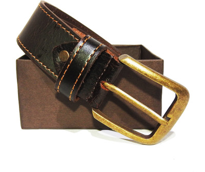 

Squid Blue Men Casual Brown Genuine Leather Belt