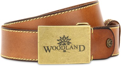 

Woodland Men Tan Genuine Leather Belt