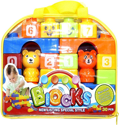 

KGN ANIMAL PARK EDUCATIONAL BLOCKS (SET OF 30) FOR KIDS, CHILDREN(Multicolor)