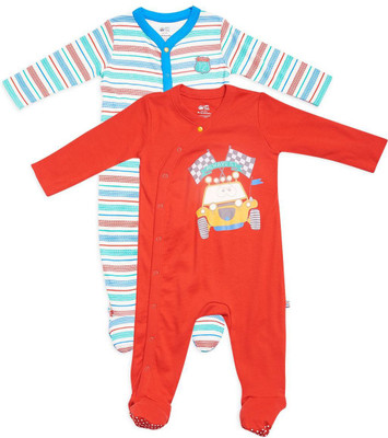 

Mini Klub Baby Boy's Multicolor Sleepsuit, Multi