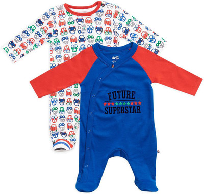

Mini Klub Baby Boy's Multicolor Sleepsuit, Multi