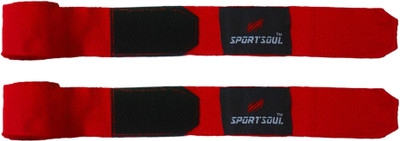 

SportSoul 108 Inches Stretchable (1 Pair) Red Boxing Hand Wrap(Red, 108 inch)