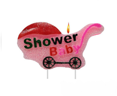 

AMFIN Baby Shower Candles For Decoration / Baby Swing Shape Candle Candle(Pink, Pack of 1)
