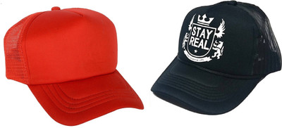 FashMade Printed Trucker Cap Cap(Pack of 2)