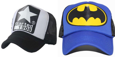 FashMade Printed Sports/Regular Cap Cap(Pack of 2)