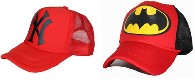 FashMade Printed Sports/Regular Cap Cap(Pack of 2)