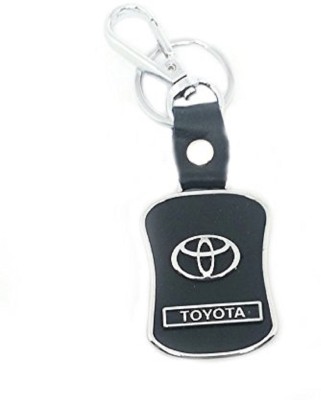 GESTIONE TOYOTA Leather key chain Key Chain(Black)