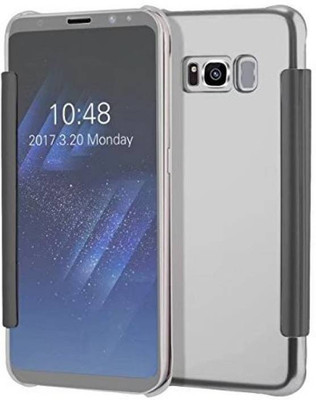 TGK Flip Cover for Samsung Galaxy C9 Pro(Silver, Shock Proof)
