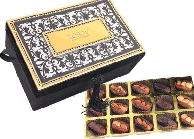 

Zoroy Luxury Chocolate Ramazan Jewelery box with exotic dates Fudges(450 g)