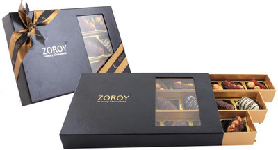 

Zoroy Luxury Chocolate Ramadan Special Box of Dates with dry fruits Fudges(225 g)