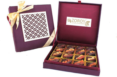 

Zoroy Luxury Chocolate Ramadan Box with dry fruit Dates Fudges(250 g)