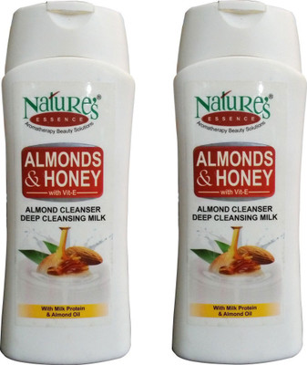 

Nature's Essence Almond and Honey Deep Cleansing Milk Pack of 2(400 ml)