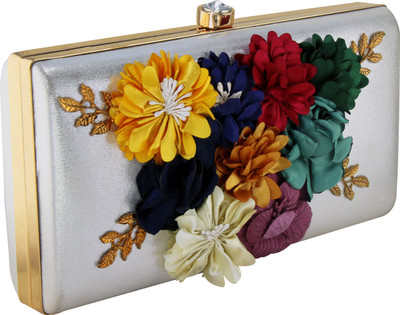 

king panda Party Silver Clutch