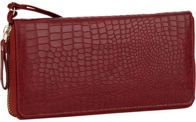 

Chemistry Casual Maroon Clutch