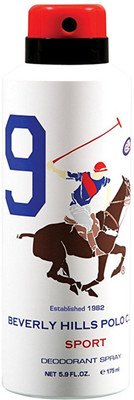 

Beverly Hills Polo Club Sport 9 Deodorant Spray - For Men (175 ml) Body Spray - For Men(175 ml)