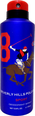 

Beverly Hills Polo Club Sport 8 Deodorant Spray - For Men (175 ml) Body Spray - For Men(175 ml)