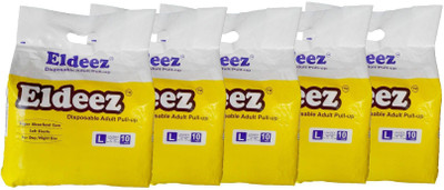 

ELDEEZ DISPOSABLE PULL-UP Adult Diapers - L(50 Pieces)
