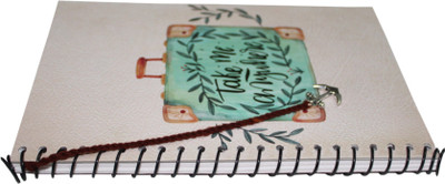 

Goonj Creations A5 Diary(( Spiral ) Handmade Travel Take me Anywhere Diary ( 21 x 14.5 cm ), Brown)