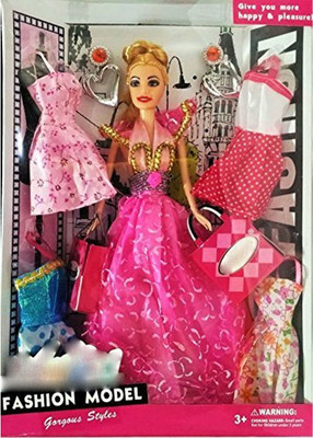 

Grab Offers Fashion Stylish Girl Doll With Cool Accessories For Girls.(Pink)(Multicolor)
