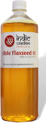 

IndicWisdom Edible Flaxseed oil Extract Oil Plastic Bottle(1000 ml)