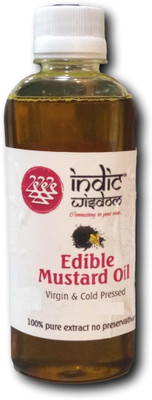 

IndicWisdom Edible Mustard oil Mustard Oil Plastic Bottle(200 ml)