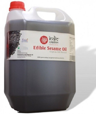 

IndicWisdom Edible Black Sesame oil Sesame Oil Mason Jar(5000 ml)