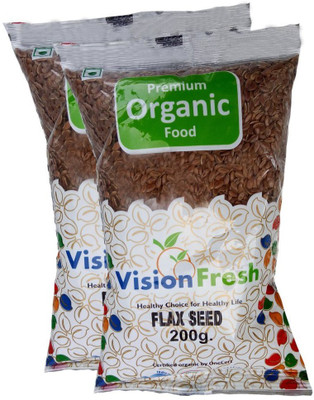 

Vision Fresh Brown Flax Seeds(400 g, Pack of 2)