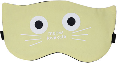 

Tootpado Eye Mask For Sleeping With Gel, Cat - Yellow (6LNT254) - Blind Fold For Travel or Daily Use(50 g)