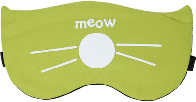 Tootpado Eye Mask For Sleeping With Gel, Cat - Green (6LNT265) - Blind Fold For Travel or Daily Use(50 g)