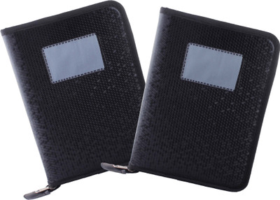 

ZesTale Premium Leatherette A5 Document Folder(Set Of 2, Black)