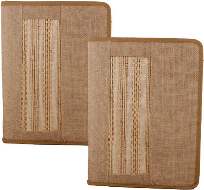 

ZesTale Jute Document File Folder(Set Of 2, Beige)