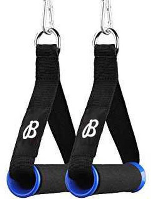 BFitusa Nylon Handle Pair Hand Grip/Fitness Grip(Black)