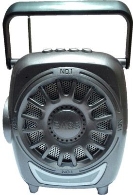 

CRETO high sound fm radio support memory card, usb pendrive, aux in, with 0.7 w side led torch FM Radio(grey)