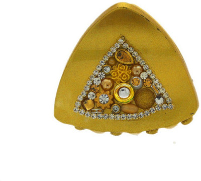 Anuradha Art Jewellery Clutcher Hair Claw(Gold)