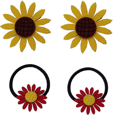

Trendeela.com Feriha Floral Rubber Combo ( Pack Of 2 Pairs ) Rubber Band(Yellow, Red, Multicolor)