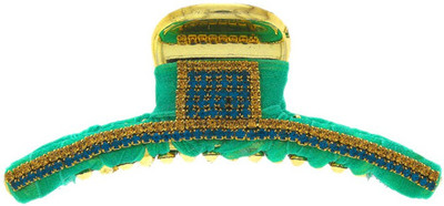 

Anuradha Art Jewellery Clutcher Hair Claw(Green)