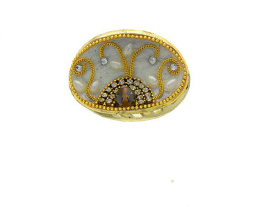 Anuradha Art Jewellery Clutcher Hair Claw(Gold)