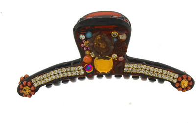 Anuradha Art Jewellery Clutcher Hair Claw(Brown)