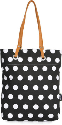 

Kanvas Katha Tote(Black, White)