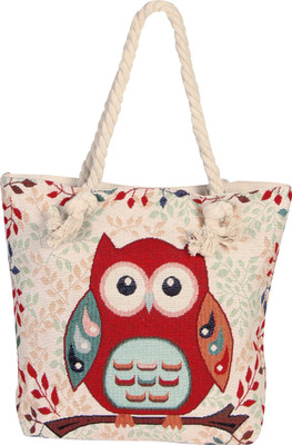 

king panda Tote(Beige, Red)