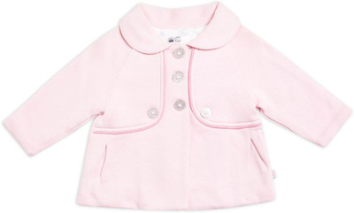 

Mini Klub Full Sleeve Solid Baby Girls Jacket, Pink