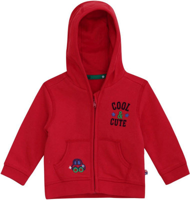 

Mini Klub Full Sleeve Solid Baby Boys Jacket, Red