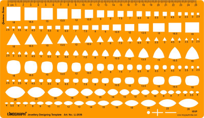 

LINOGRAPH Li-2036 Jewelry Design Template(Pack of 151)