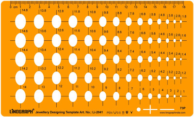 

LINOGRAPH Li-2041 Jewelry Design Template(Pack of 73)